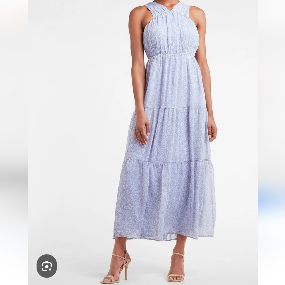 Express Floral Tiered Maxi Dress